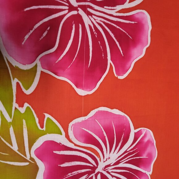 Womens Sarong Cotton Wrap, Handpainted Batik Wrapskirt Beach Pareo Beachwear-NEW - Picture 5 of 13